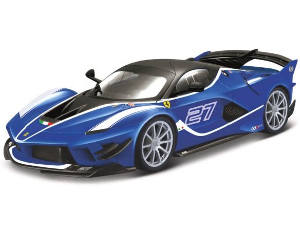 BBURAGO BU16012B FERRARI FXX-K EVO N.27 BLUE 1:18 Modellino