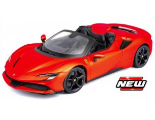 BBURAGO BU16016R FERRARI SF90 STRADALE HYBRID SPIDER 2020 RED 1:18 Modellino