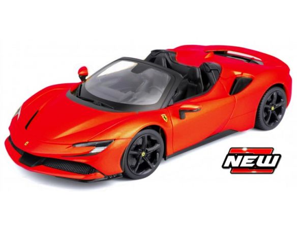 BBURAGO BU16016R FERRARI SF90 STRADALE HYBRID SPIDER 2020 RED 1:18 Modellino