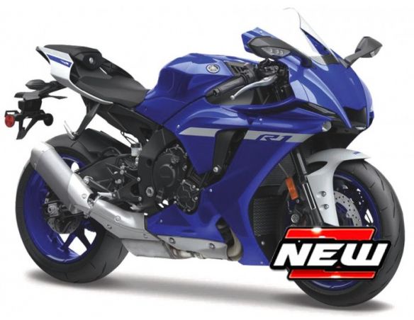 MAISTO MI21837 YAMAHA YZF-R1 2021 BLUE 1:18 Modellino