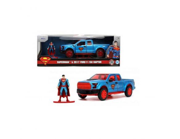 JADA TOYS JADA253253013 FORD F-150 RAPTOR 2018 SUPERMAN RED/BLUE 1:32 Modellino