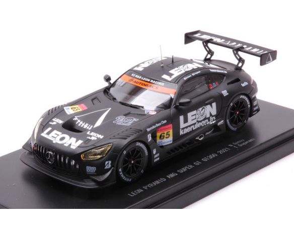 EBBRO EB45797 LEON PYRAMID AMG N.65 SUPER GT300 2021 N.GAMOU-T.SUGANAMI 1:43 Modellino