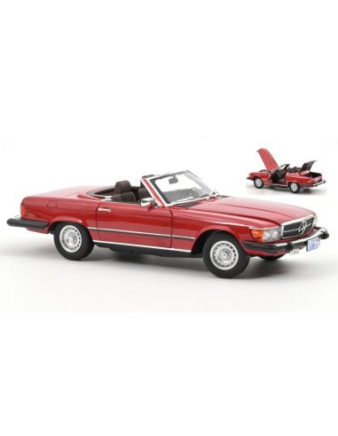 NOREV NV183729 MERCEDES 450 SL US VERSION 1979 RED 1:18 Modellino