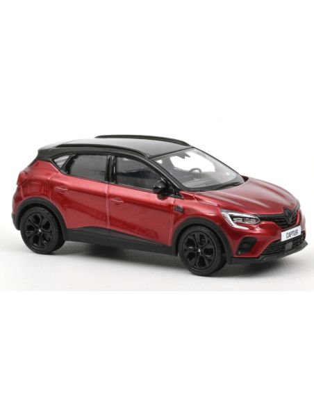 NOREV NV517769 RENAULT CAPTUR RIVE GAUCHE 2022 FLAME RED & BLACK 1:43 Modellino