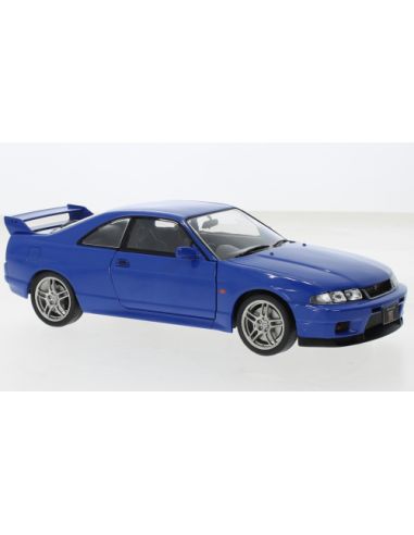 WHITEBOX WB124172 NISSAN SKYLINE GT-R (R33) 1997 BLUE RHD 1:24 Modellino