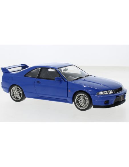 WHITEBOX WB124172 NISSAN SKYLINE GT-R (R33) 1997 BLUE RHD 1:24 Modellino