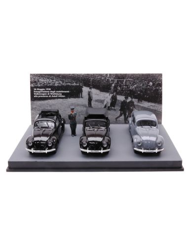 RIO RI4217-2P PRESENTAZIONE DEI 3 DIFFERENTI KDF-WAGENS  26 MAGGIO 1938 Pz.3 1:43 Modellino