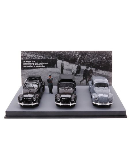 RIO RI4217-2P PRESENTAZIONE DEI 3 DIFFERENTI KDF-WAGENS  26 MAGGIO 1938 Pz.3 1:43 Modellino