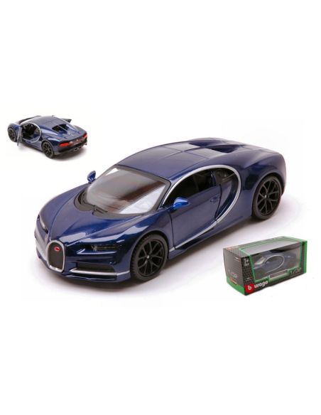 BBURAGO BU43060 BUGATTI CHIRON BLUE 1:32 Modellino