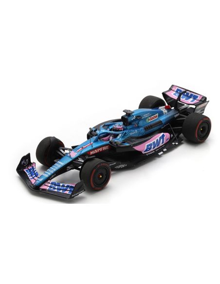 SPARK MODEL S8555 BWT ALPINE FERNANDO ALONSO 2022 N.14 5th BRAZILIAN GP 1:43 Modellino