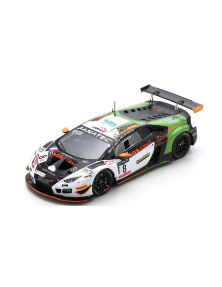 SPARK MODEL SB537 LAMBORGHINI HURACAN GT3 N.8 24 H SPA 2022 GOMAR-DEL SARTE-CABIROU-PARISY Modellino