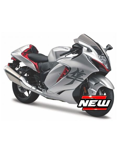 MAISTO MI21848 SUZUKI HAYABUSA 2022 SILVER 1:12 Modellino