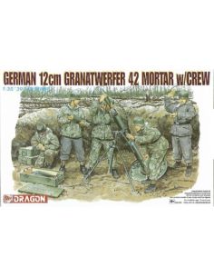 DRAGON D6090 GERMAN 12 cm GRANATWERFER42 MORTAR W/CREW...