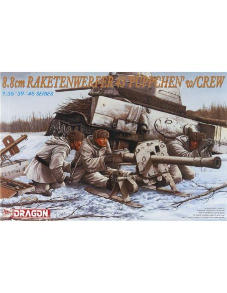 DRAGON D6097 8,8 cm REKETENWERFER 43 PUPPCHEN W/CREW KIT 1:35 Modellino