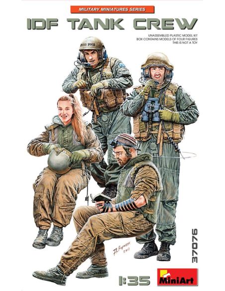 MINIART MIN37076 IDF TANK CREW KIT 1:35 Modellino