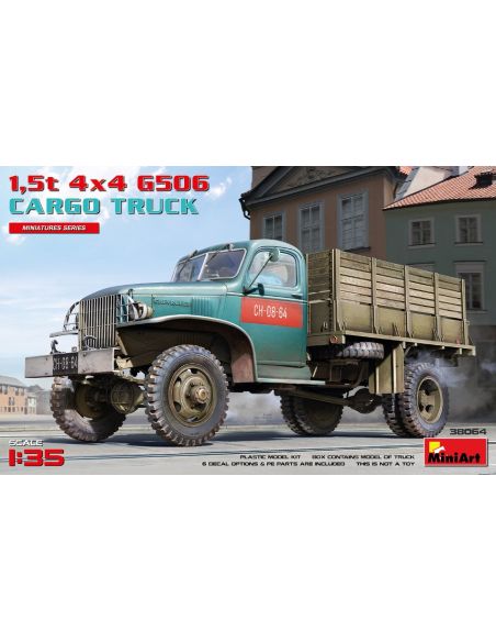 MINIART MIN38064 1,5t 4x4 G506 CARGO TRUCK KIT 1:35 Modellino