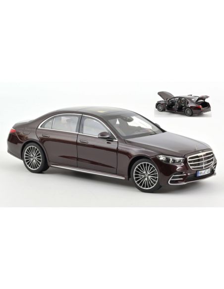 NOREV NV183804 MERCEDES S-CLASS AMG-LINE 2021 RED METALLIC 1:18 Modellino