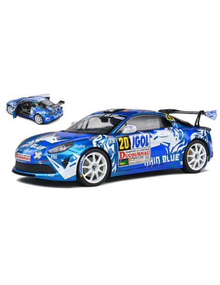 SOLIDO SL1801623 ALPINE A110 N.20 RALLY DU VAR 2021 NIGHT VERSION DELECOUR/GUIGONNET 1:18 Modellino