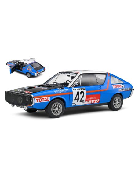 SOLIDO SL1803706 RENAULT R17 MK1 N.42 RALLY ABIDJAN NICE 1976 POUCHELON/DORANGEON 1:18 Modellino