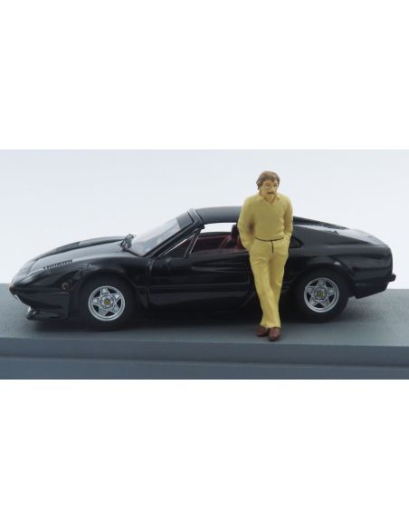 BEST MODEL BT9843P FERRARI 308 GTS KEKE ROSBERG PERSONAL CAR 1982 + FIGURE 1:43 Modellino