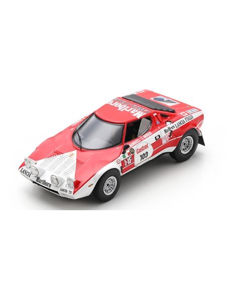 SPARK MODEL S9077 LANCIA STRATOS HF N.103 WINNER RALLY RIDEAU LAKES 1974 MUNARI-MANNUCCI Modellino