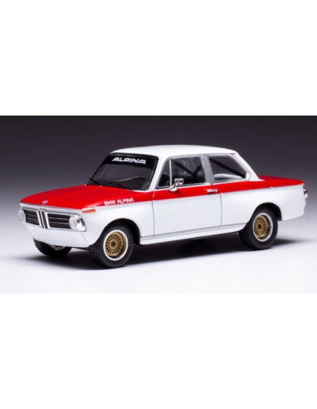 IXO MODEL CLC481 BMW ALPINA 2002 Tii 1972 WHITE/RED 1:43 Modellino