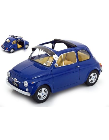 KK SCALE KKDC120063 FIAT 500 F CUSTOM 1968 DARK BLUE 1:12 Modellino