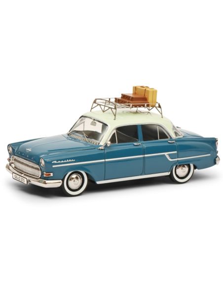 SCHUCO SH450267300 OPEL KAPITAN RIVIERA 1957 BLUE 1:43 Modellino