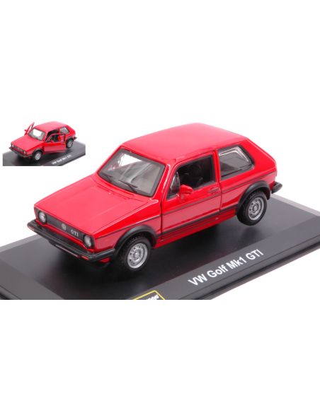 BBURAGO BU43059 VW GOLF Mk1 GTI 1979 RED 1:32 Modellino