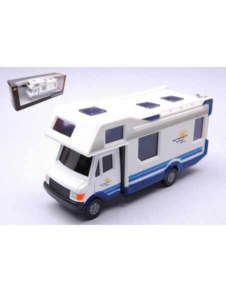 CARARAMA CA4-93510 CAMPER MERCEDES HOME MOBILE WHITE 1:43 Modellino