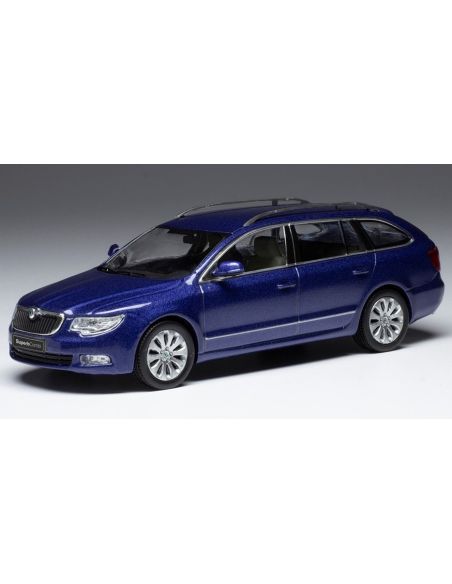 IXO MODEL CLC470 SKODA SUPERB II 3T 2008 MET.BLUE 1:43 Modellino