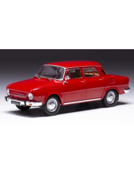 IXO MODEL CLC497 SKODA 100 L 1974 RED 1:43 Modellino