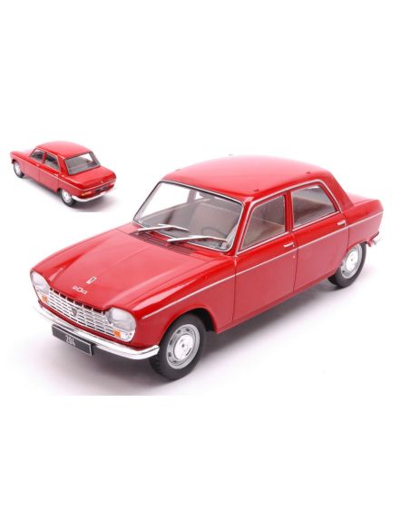 WHITEBOX WB124181 PEUGEOT 204 1968 RED 1:24 Modellino