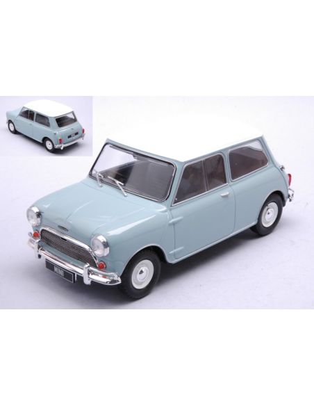 WHITEBOX WB124183 AUSTIN MINI COOPER S 1965 LIGHT BLUE/WHITE RHD 1:24 Modellino