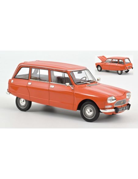 NOREV NV181674 CITROEN AMI 8 1975 ORANGE 1:18 Modellino