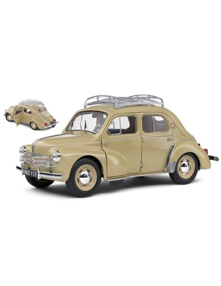 SOLIDO SL1806605 RENAULT 4CV 1956 BEIGE TOURTERELLE 1:18 Modellino