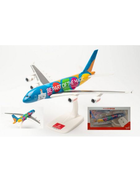 HERPA HP613842 AIRBUS A380 EMIRATES DESTINATION DUBAI 1:250 Modellino