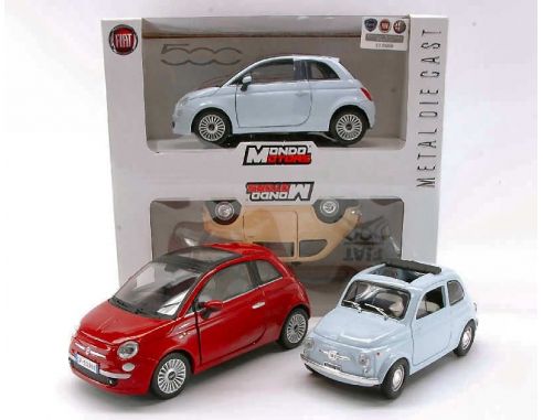 Mondo Motors MM62001 FIAT NUOVA 500 + 500 D Pz.2 1:24 Auto Stradali
