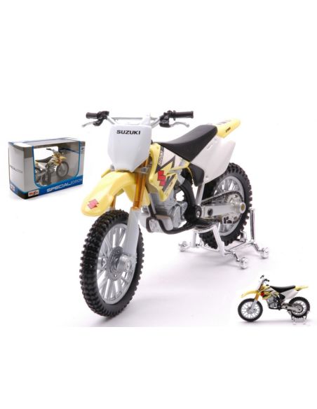 MAISTO MI04047Y SUZUKI RM-Z 250 YELLOW 1:18 Modellino