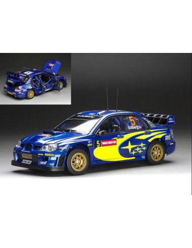 SUNSTAR SS5580 SUBARU IMPREZA WRC06 N.5 3rd WALES RALLY GB 2006 SOLBERG-MILLS 1:18 Modellino