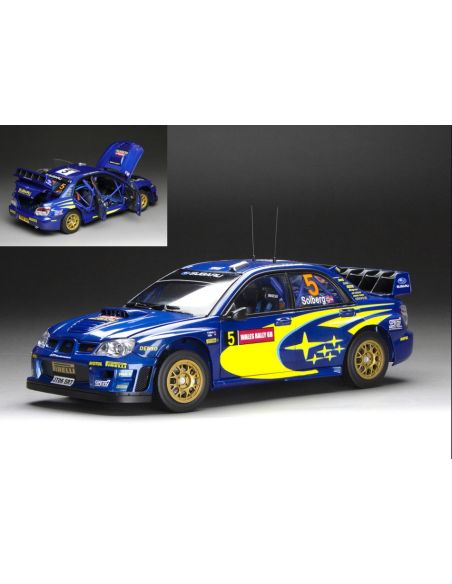 SUNSTAR SS5580 SUBARU IMPREZA WRC06 N.5 3rd WALES RALLY GB 2006 SOLBERG-MILLS 1:18 Modellino