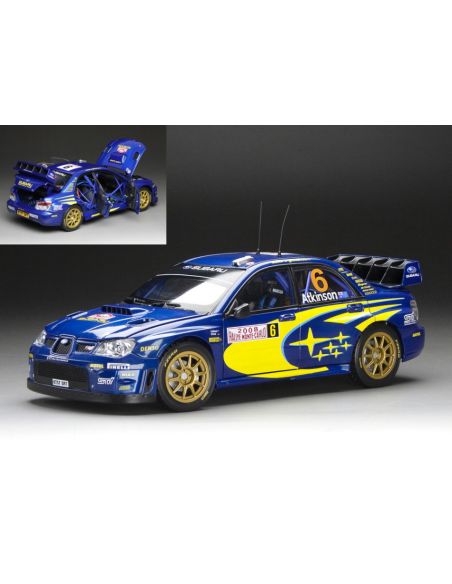 SUNSTAR SS5581 SUBARU IMPREZA WRC07 N.6 3rd MONTE CARLO RALLY 2008 ATKINSON-PREVOT 1:18 Modellino