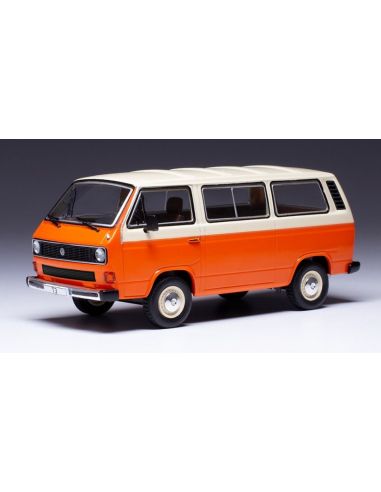 IXO MODEL CLC501 VW T3 CARAVELLE 1981 ORANGE/BEIGE 1:43 Modellino