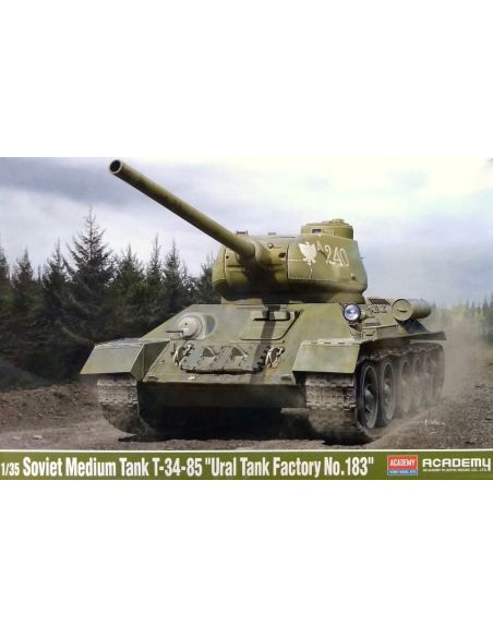 ACADEMY ACD13554 SOVIET MEDIUM TANK T-34-85 URAL TANK FACTORY No.183  KIT 1:35 Modellino