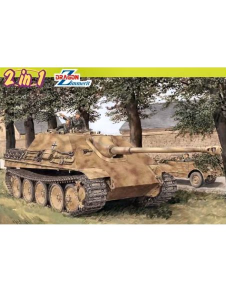 DRAGON D6846 JAGDPANTHER AUSF. G1 (2 in 1)  KIT 1:35 Modellino