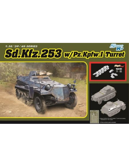 DRAGON D6952 SD.KFZ. 253W/PANZER I TURRET  KIT 1:35 Modellino