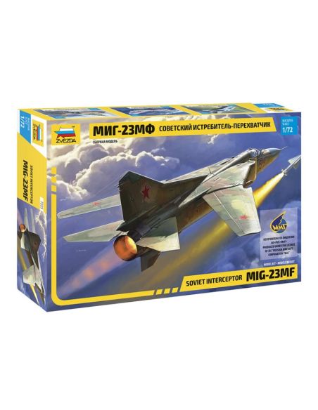 ZVEZDA Z7225 MIG-23MF FLOGGER SOVIET INTERCEPTOR KIT 1:72 Modellino