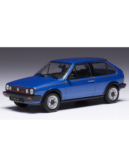 IXO MODEL CLC505 VW POLO COUPE GT 1985 MET.BLUE 1:43 Modellino
