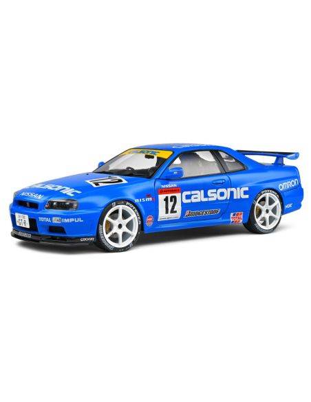SOLIDO SL1804307 NISSAN GT-R (R34) STREETFIGHTER CALSONIC TRIBUTE 2000 BLUE 1:18 Modellino