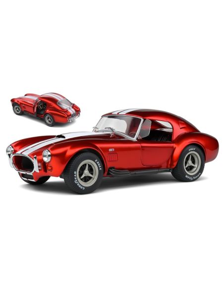 SOLIDO SL1804909 SHELBY COBRA 427 S/C MKII SPIDER HARD-TOP 1965 MET.RED 1:18 Modellino